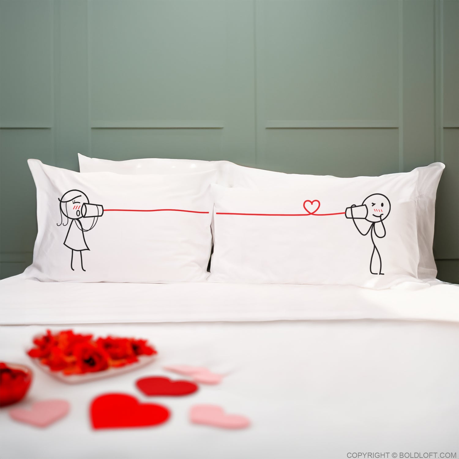 BoldLoft Say I Love You Too Couple Pillowcases, perfect couple gifts for husband and boyfriend