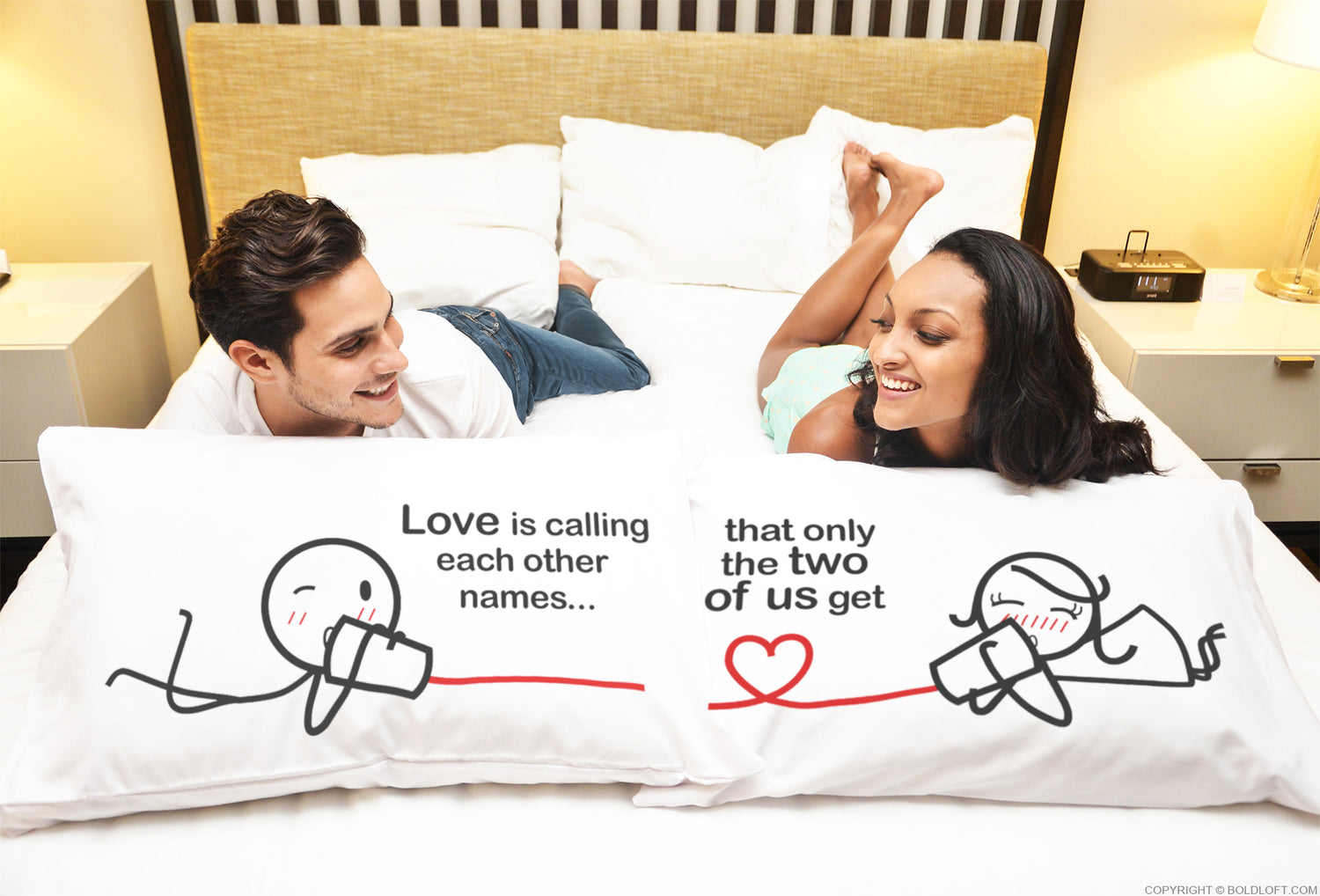 Between You & Me™ Couple Pillowcase Set