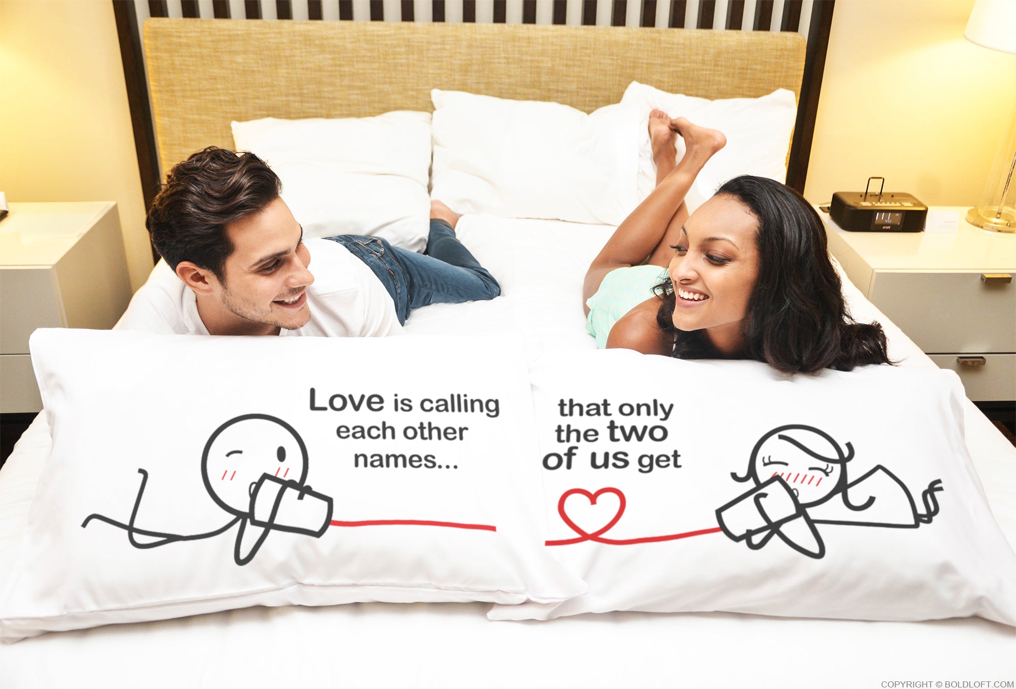Between You & Me™ Couple Pillowcase Set