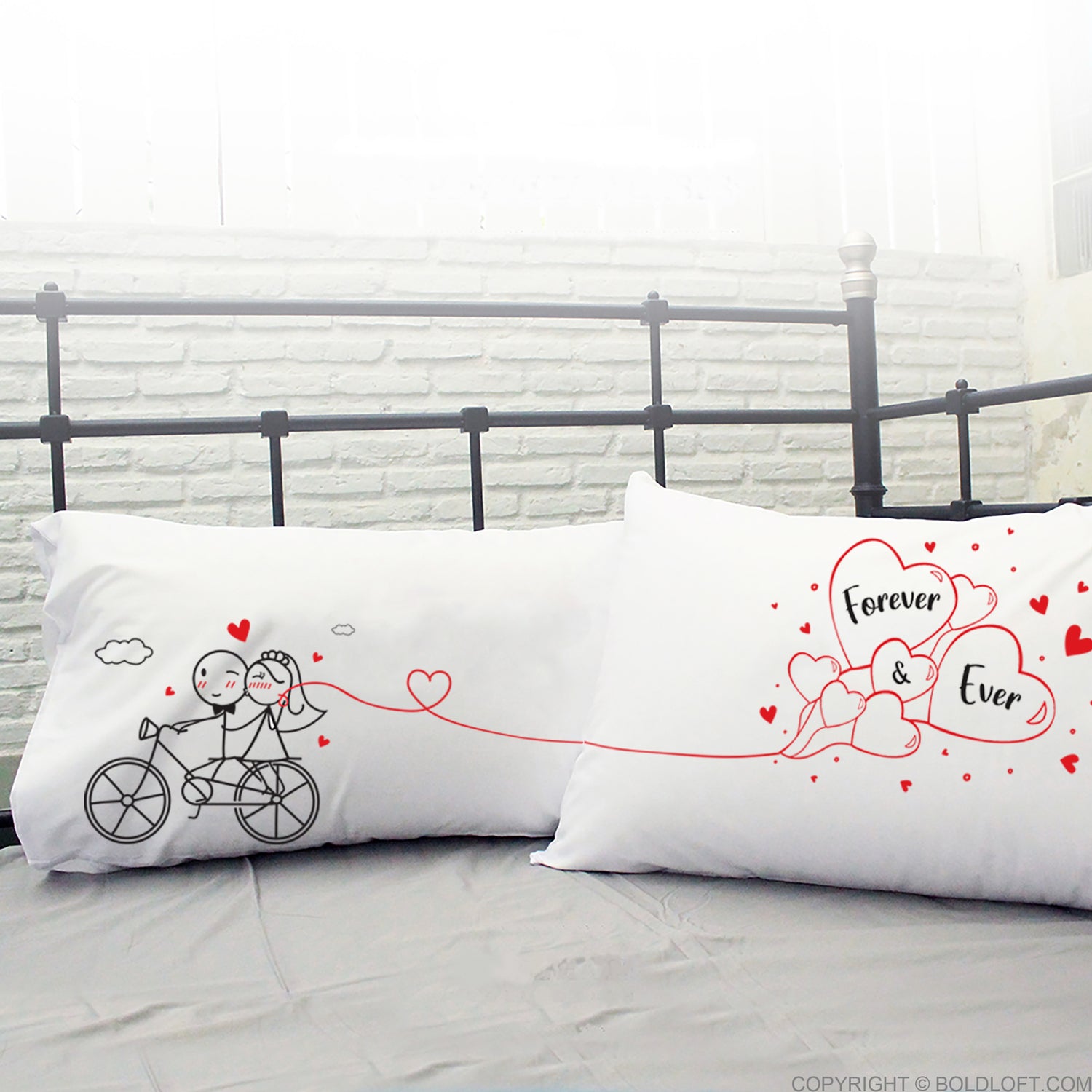 BoldLoft Forever & Ever Wedding Pillowcases-Ideal Wedding and Engagement Gifts for Couples