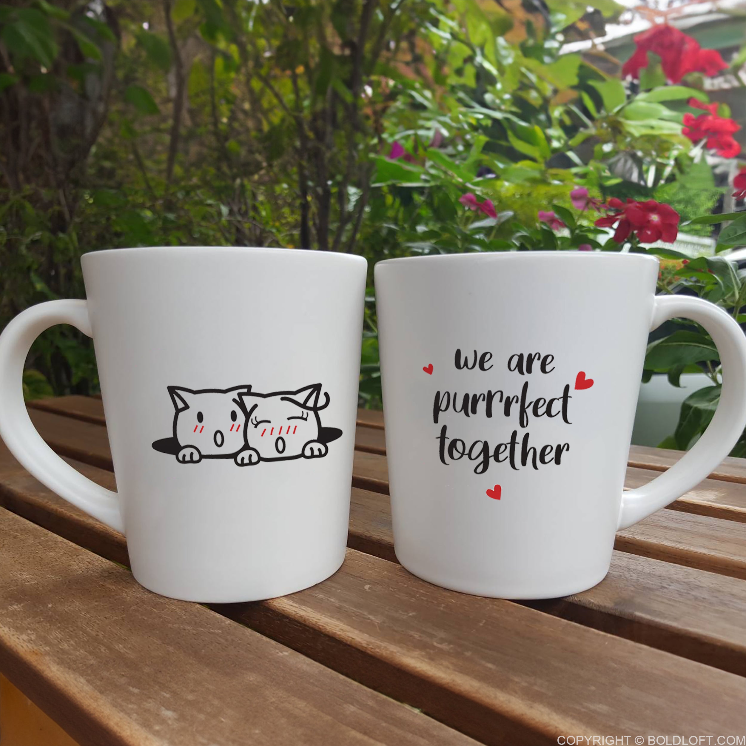 BoldLoft Cat Coffee Mugs for Cat Lovers. Cat Themed Gifts for Anniversary, Valentine&