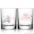 BoldLoft Forever & Ever™ Wedding Drinking Glass Set for Bride and Groom