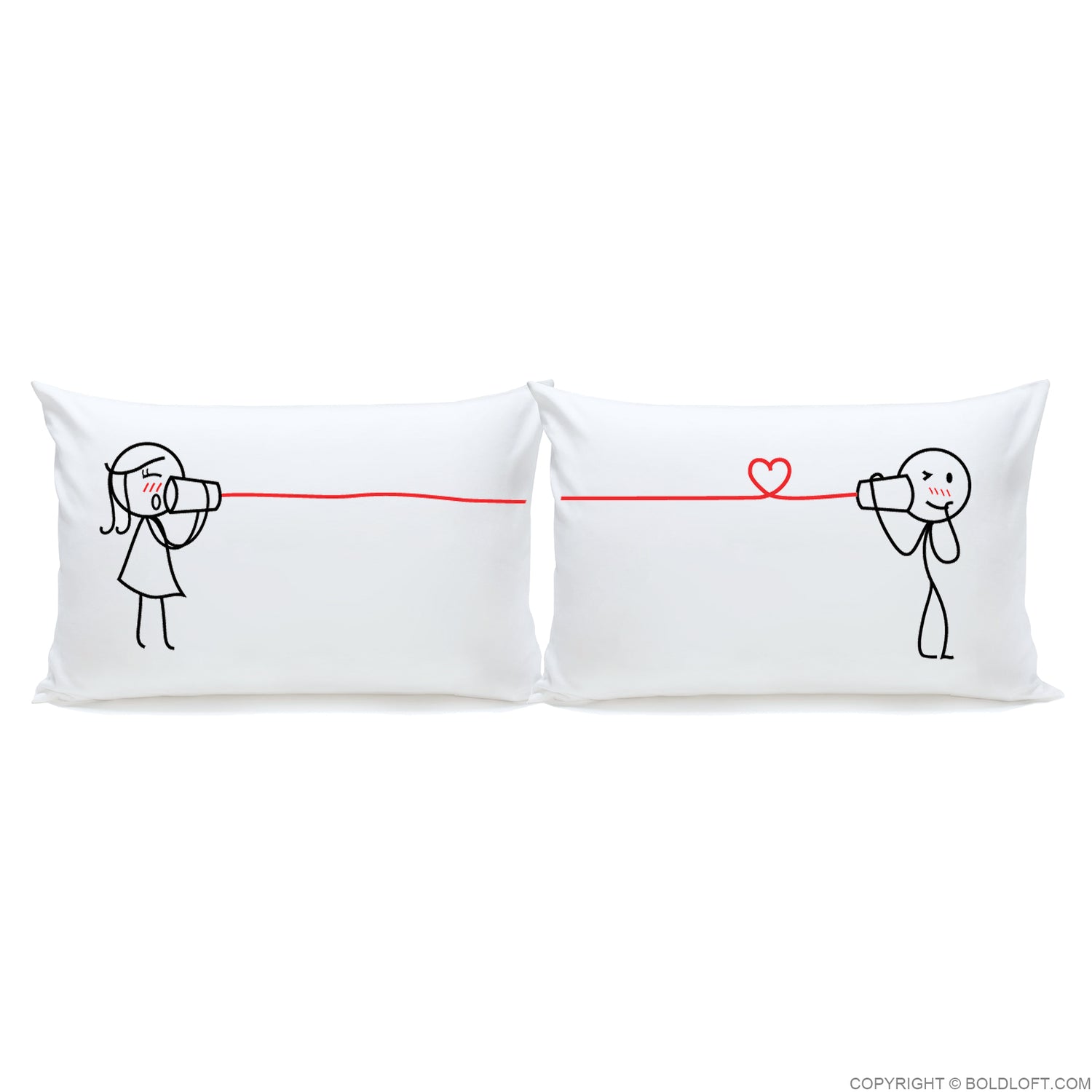 Valentines Day Gifts for Him BoldLoft Say I Love You Too Couple Pillowcases