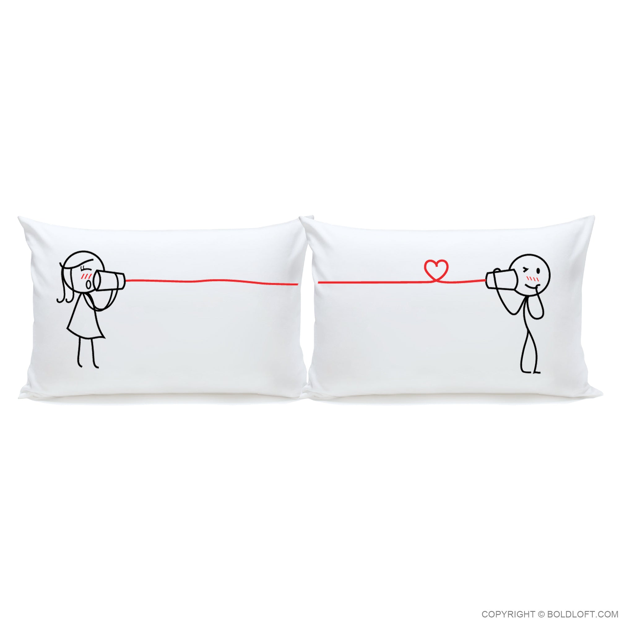 Valentines Day Gifts for Him BoldLoft Say I Love You Too Couple Pillowcases