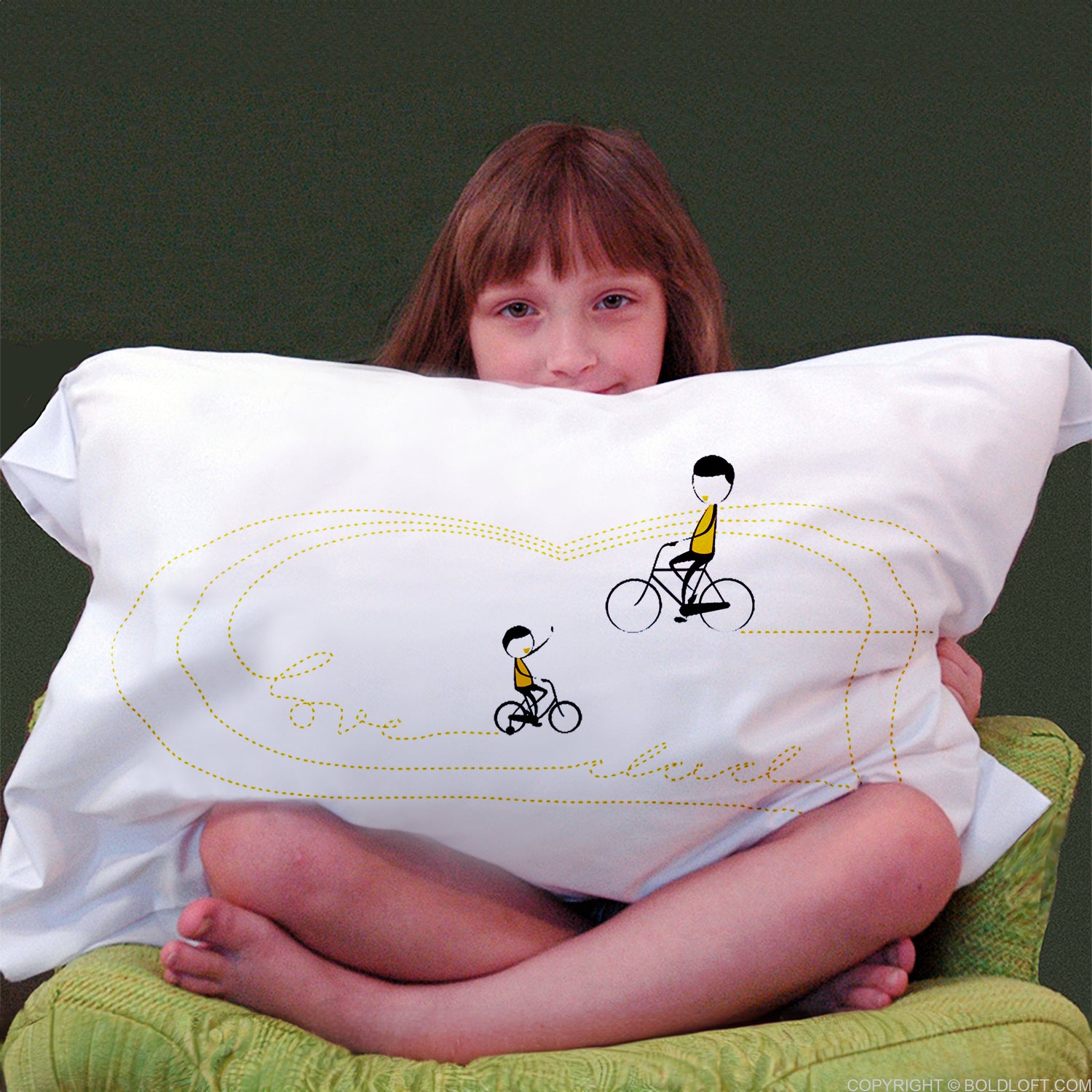 BoldLoft I Heart You Dad Pillow Cover for Dad and Father. Fathers Day Pillow Gift for Dad and Father.