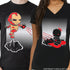 Love You 3000™ His & Hers Matching Couple Shirt Set Black