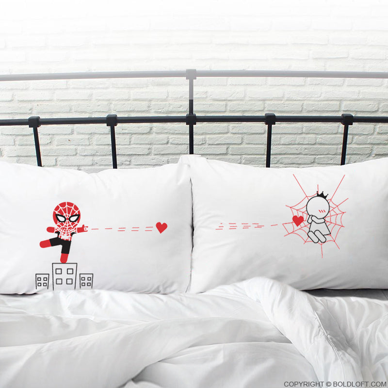 boldloft spiderman gifts for him couples pillowcases