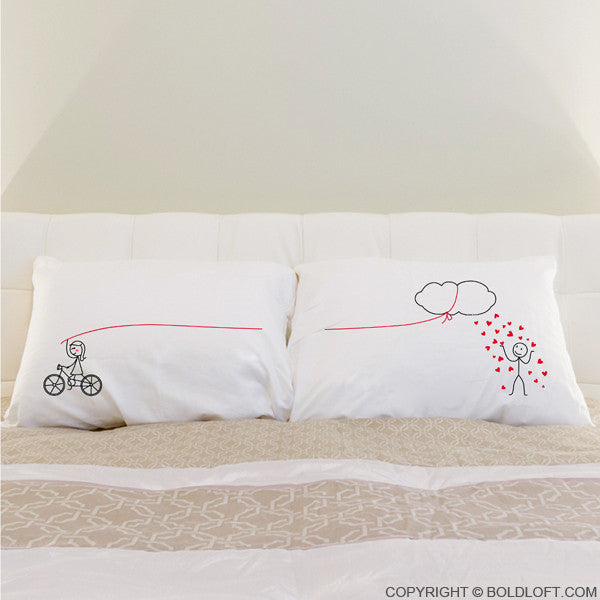 Couple GiftBoldLoft Shower You with My Love Couple Pillowcases BOLDLOFT