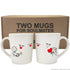 boldloft love is on the way couple coffee mugs for him and her