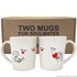 BoldLoft Love is on the Way Couple Coffee Mugs for him and her. Two Mugs for Soulmates™ by BoldLoft.