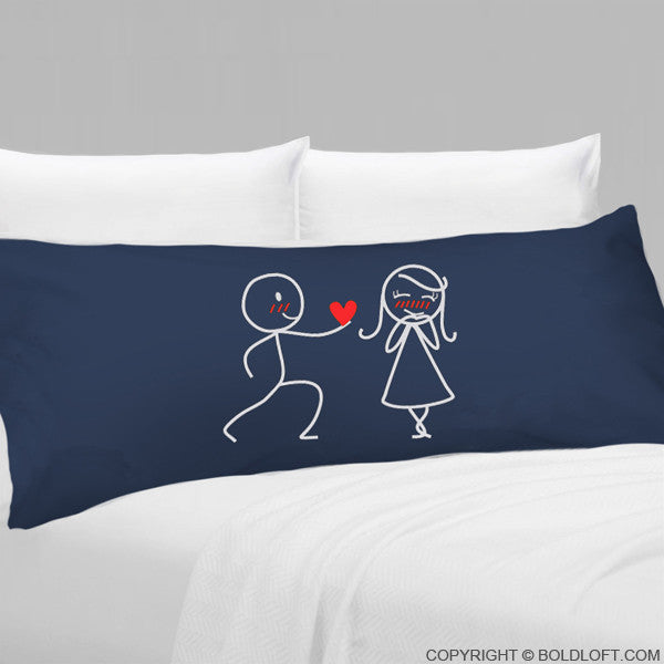 My Heart Belongs to You™ Body Pillowcase (Dark Blue)