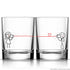 BoldLoft Say I Love You Too™ Drinking Glass Set, couple gift for him and her.
