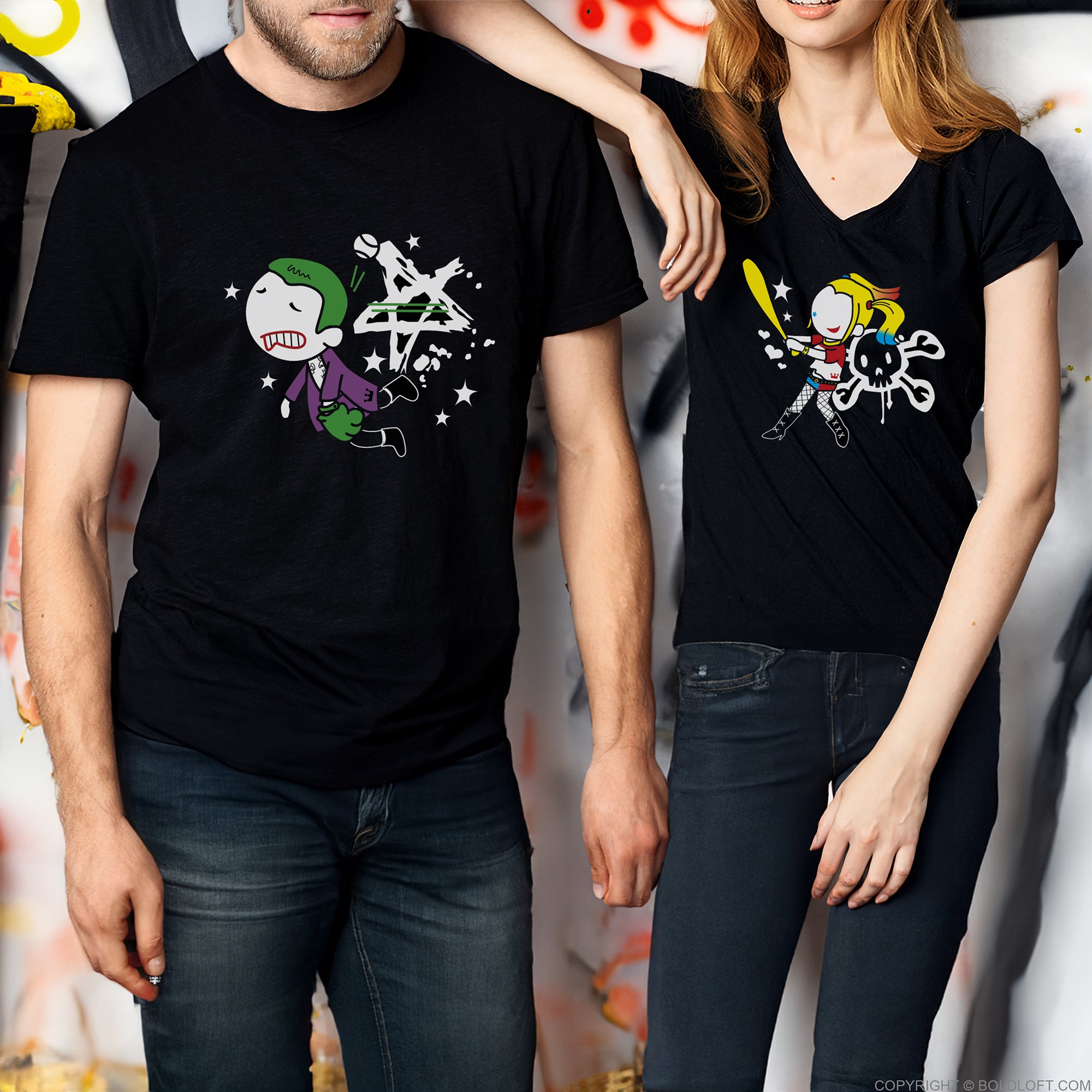 BoldLoft My One and Only Madness Couple Shirts, his and hers shirts with cute movie characters