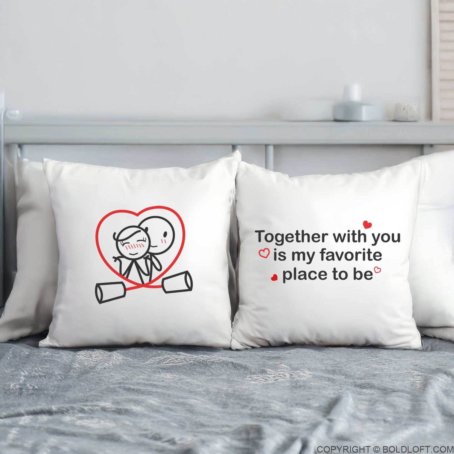 Together is My Favorite Place to Be™ Euro Pillow Cover Set