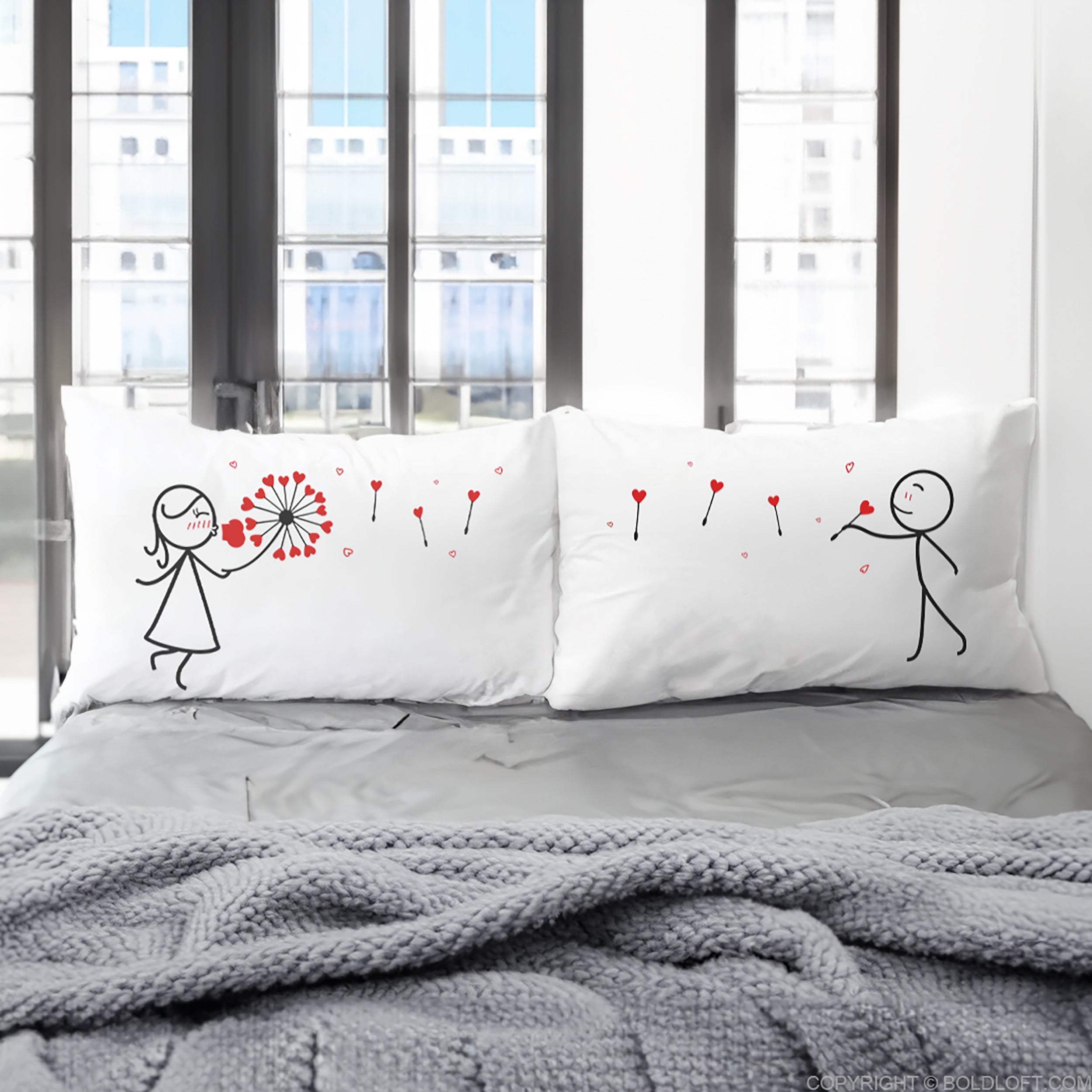 BoldLoft My Heart is All Yours Couple Pillowcases Couple Pillowcases His and Hers Pillowcases His and Hers Gifts BOLDLOFT