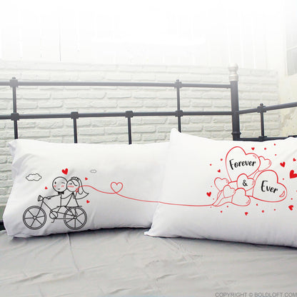 BoldLoft Forever &amp; Ever Wedding Pillowcases-Ideal Wedding and Engagement Gifts for Couples