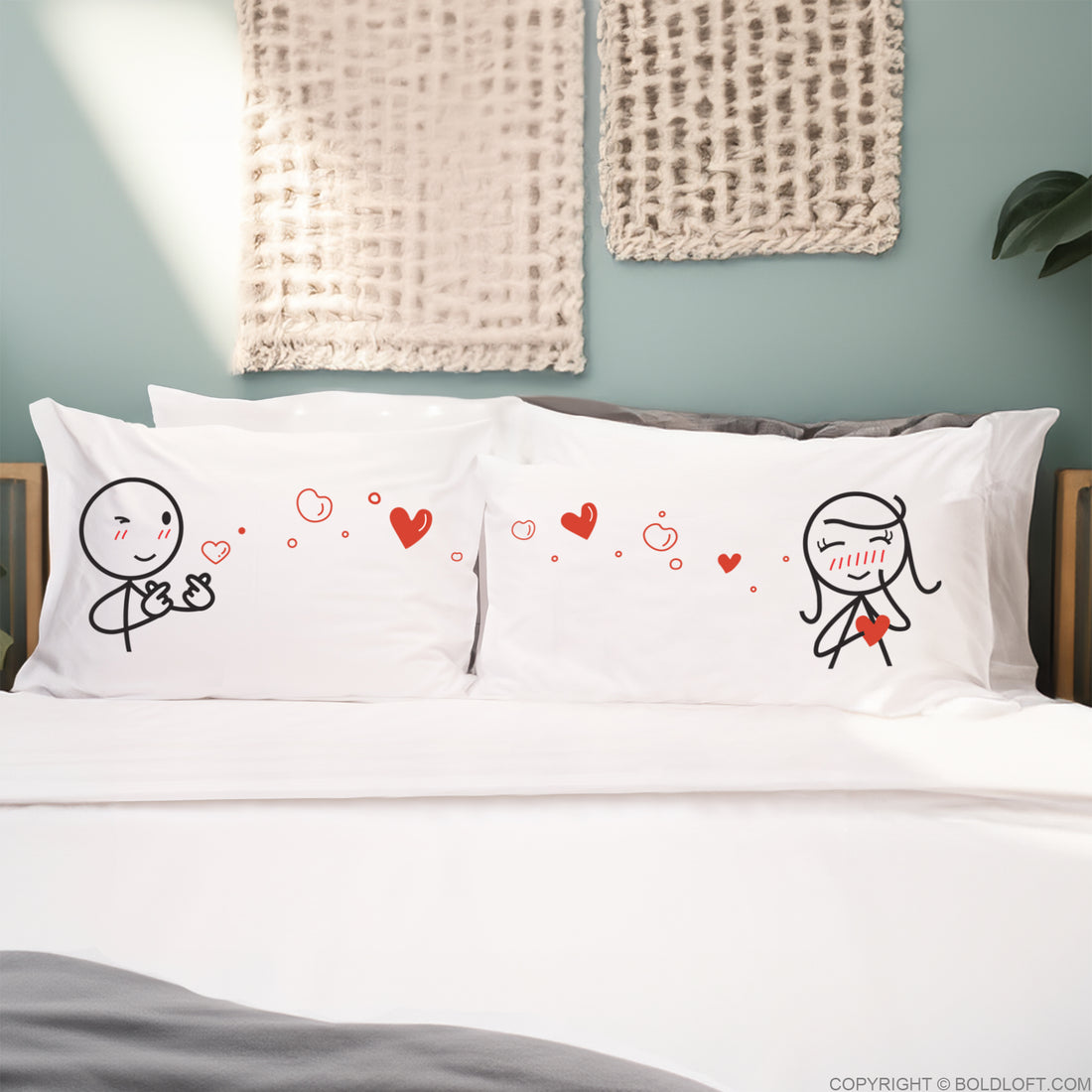 Sending My Love Your Way™ Couple Pillowcases