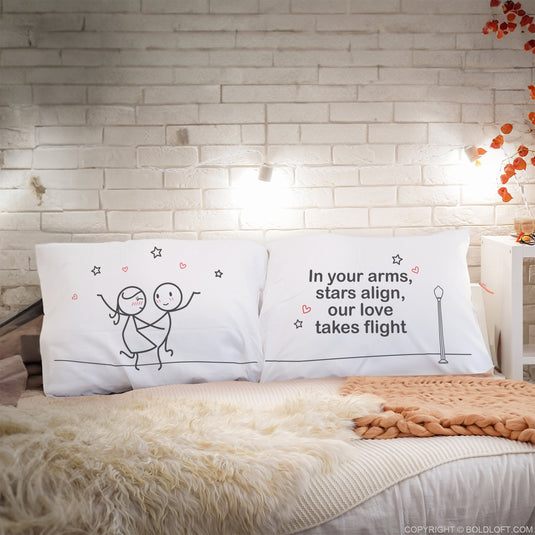 BoldLoft Couple PillowcaseLove Pillowcases Valentines Pillow Covers