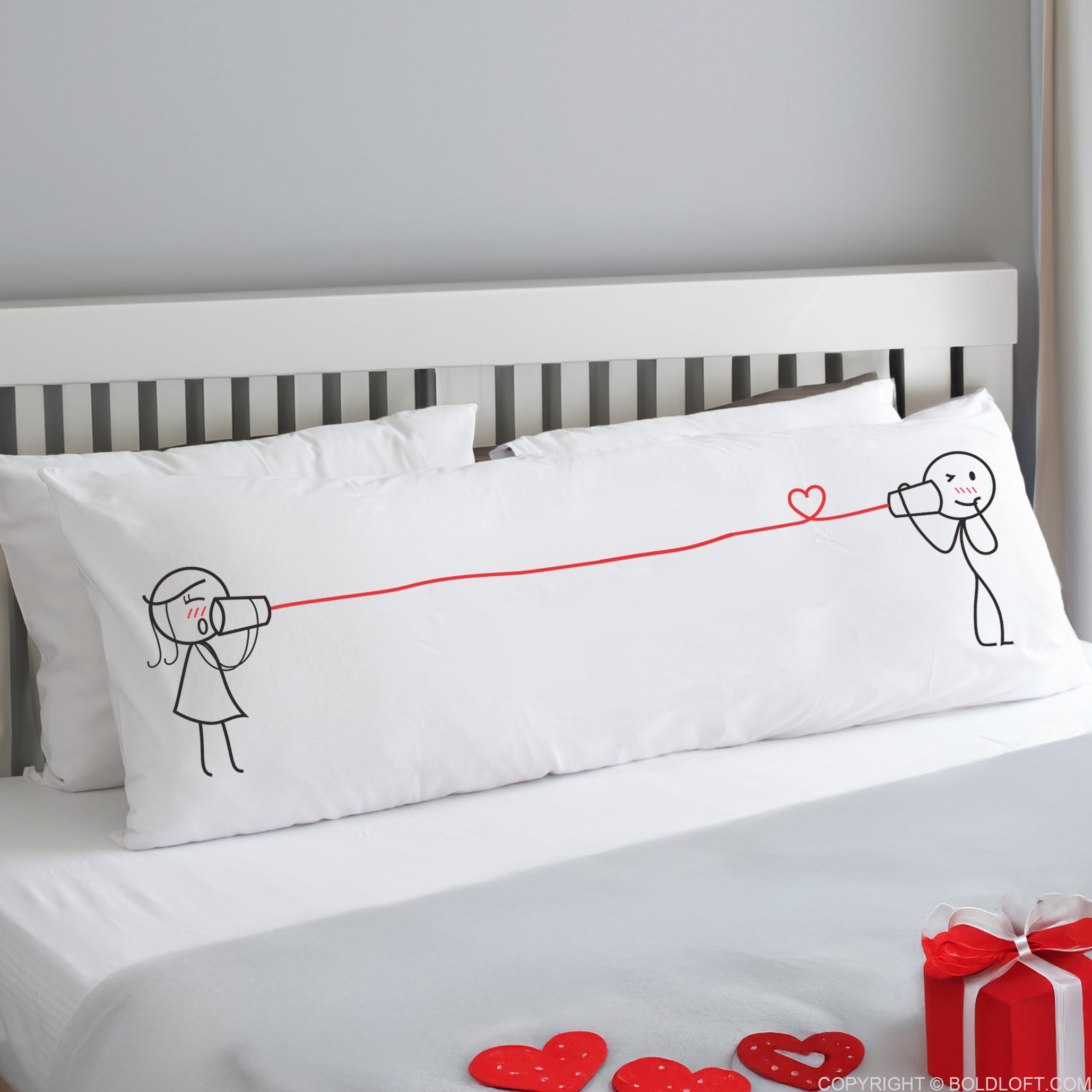 BoldLoft Say I Love You Too™ Body Pillowcase - Romantic couple gifts for Valentine&