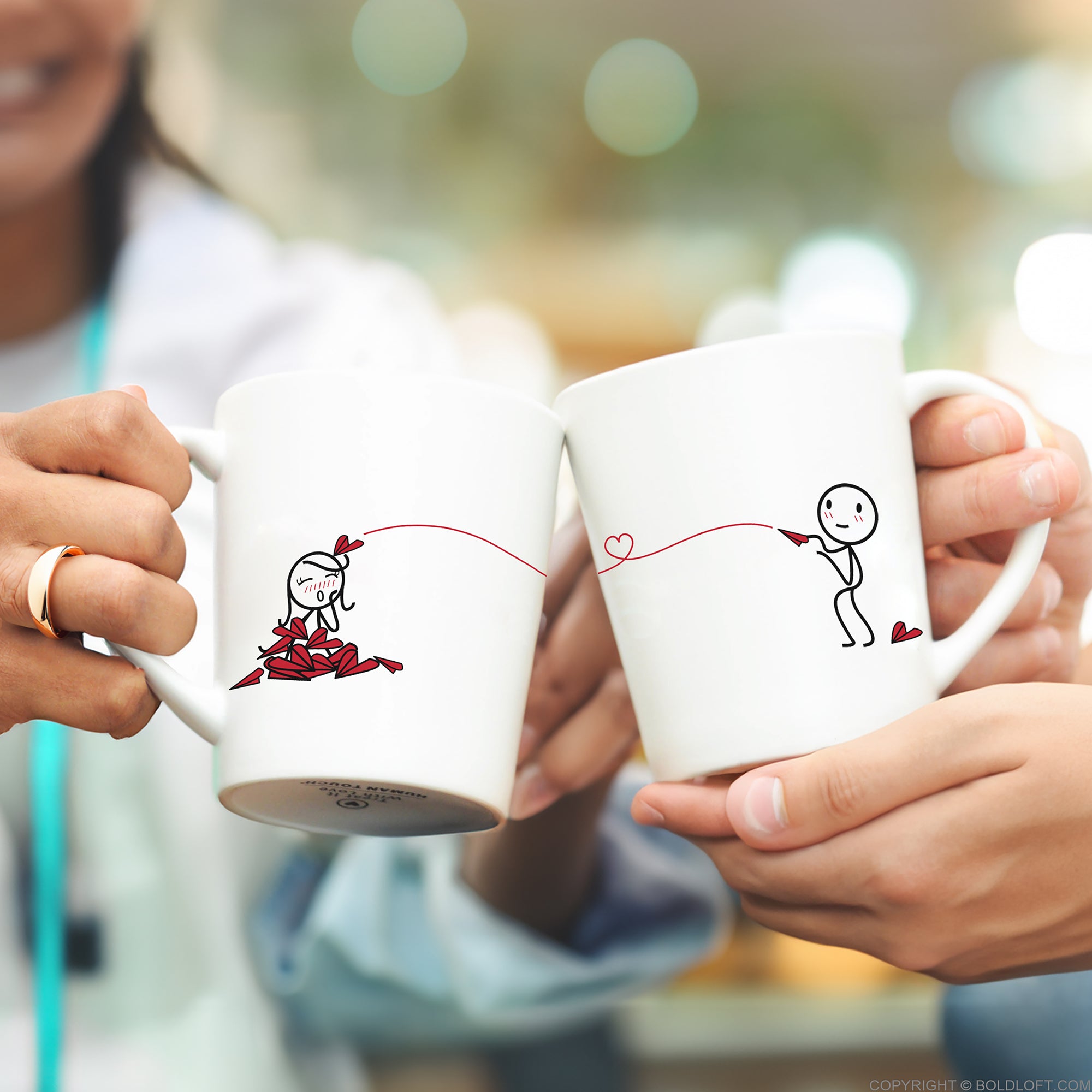 Love Will Find A Way™ Couple Coffee Mugs - Love mugs for her with heartwarming designs