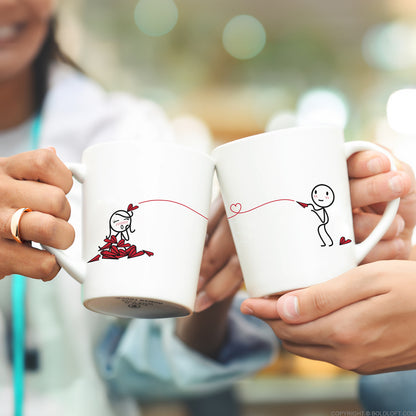 Love Will Find A Way™ Couple Coffee Mugs - Love mugs for her with heartwarming designs