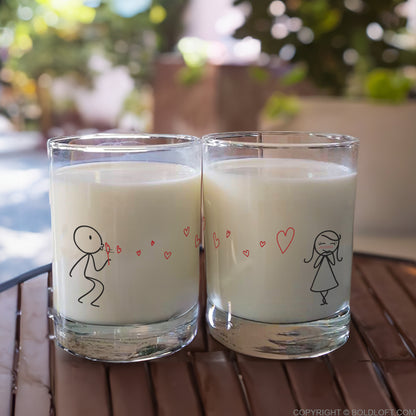 From My Heart to Yours™ Couple Drinking Glass Set