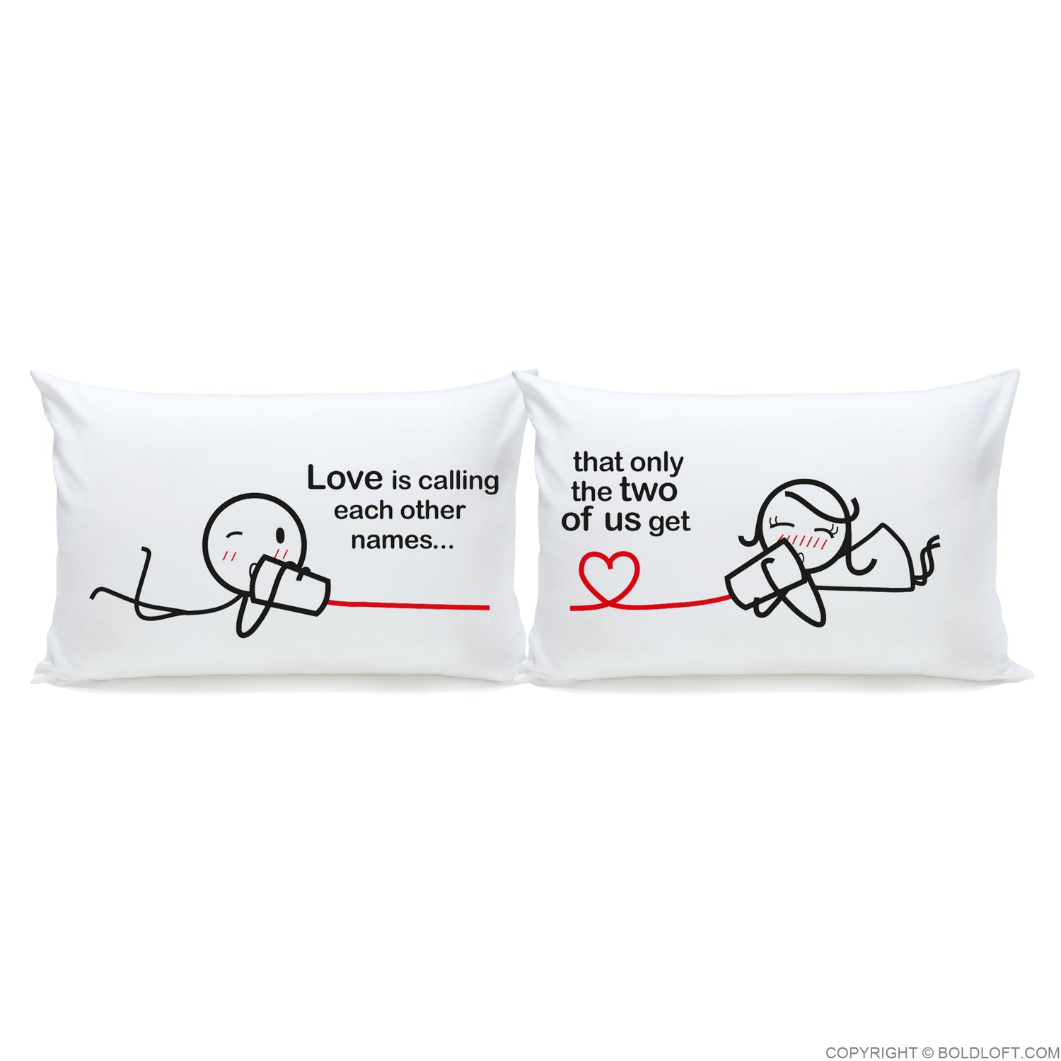 Between You &amp; Me™ Couple Pillowcases