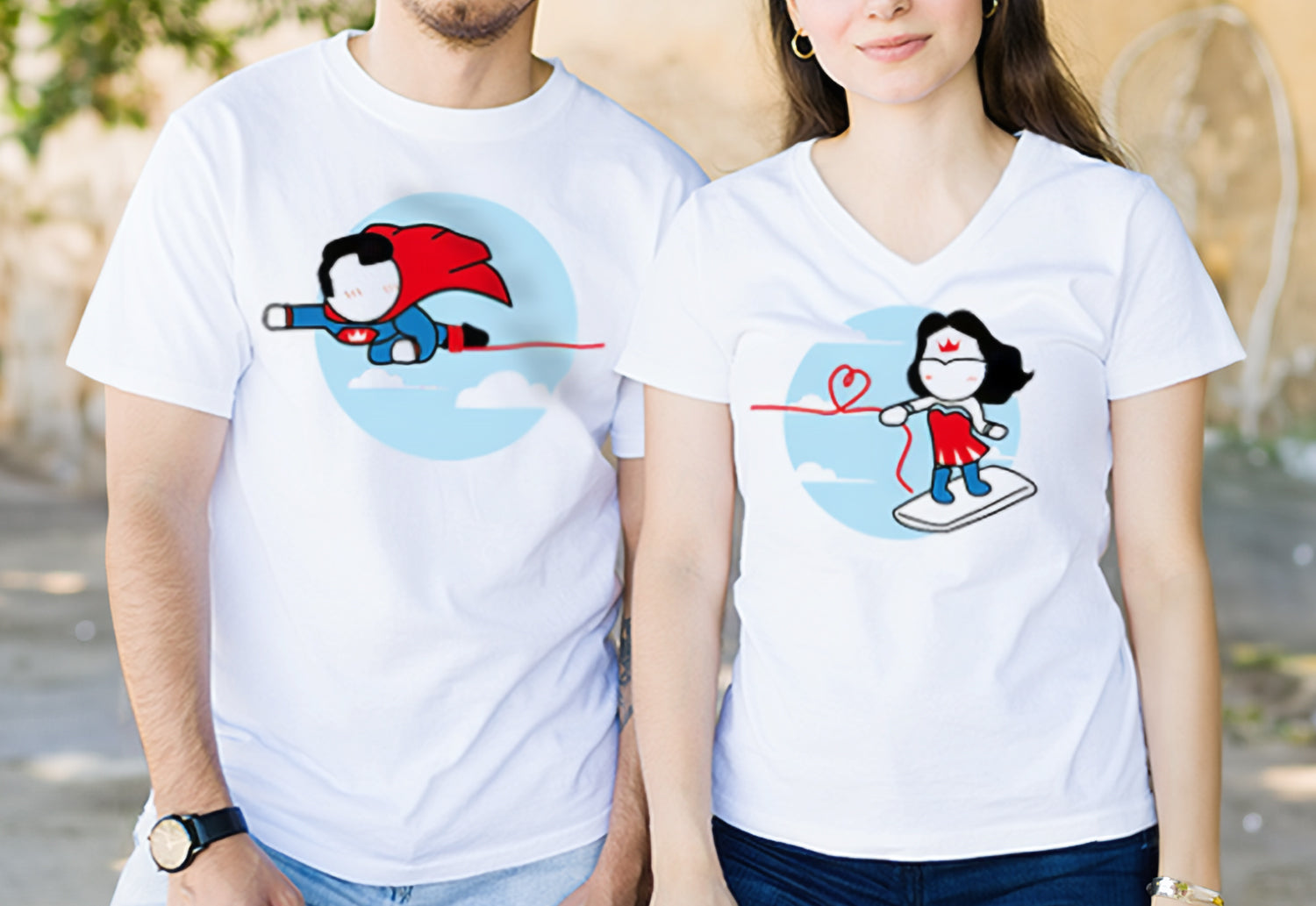 Explore BoldLoft Exclusive Superhero Couple Shirts and Love-Filled Valentines Shirts for Him and Her
