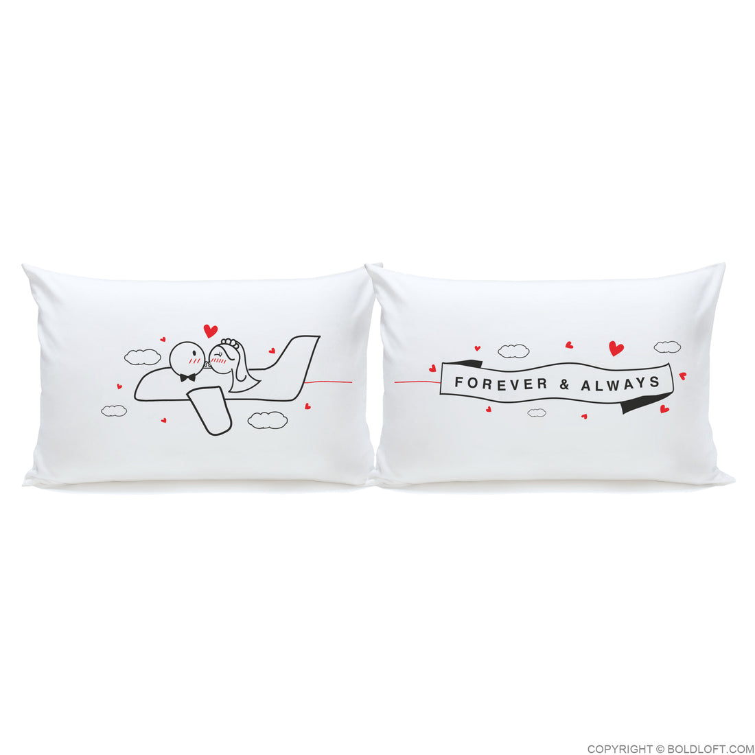 Forever & Always™ Bride & Groom Pillowcase Set