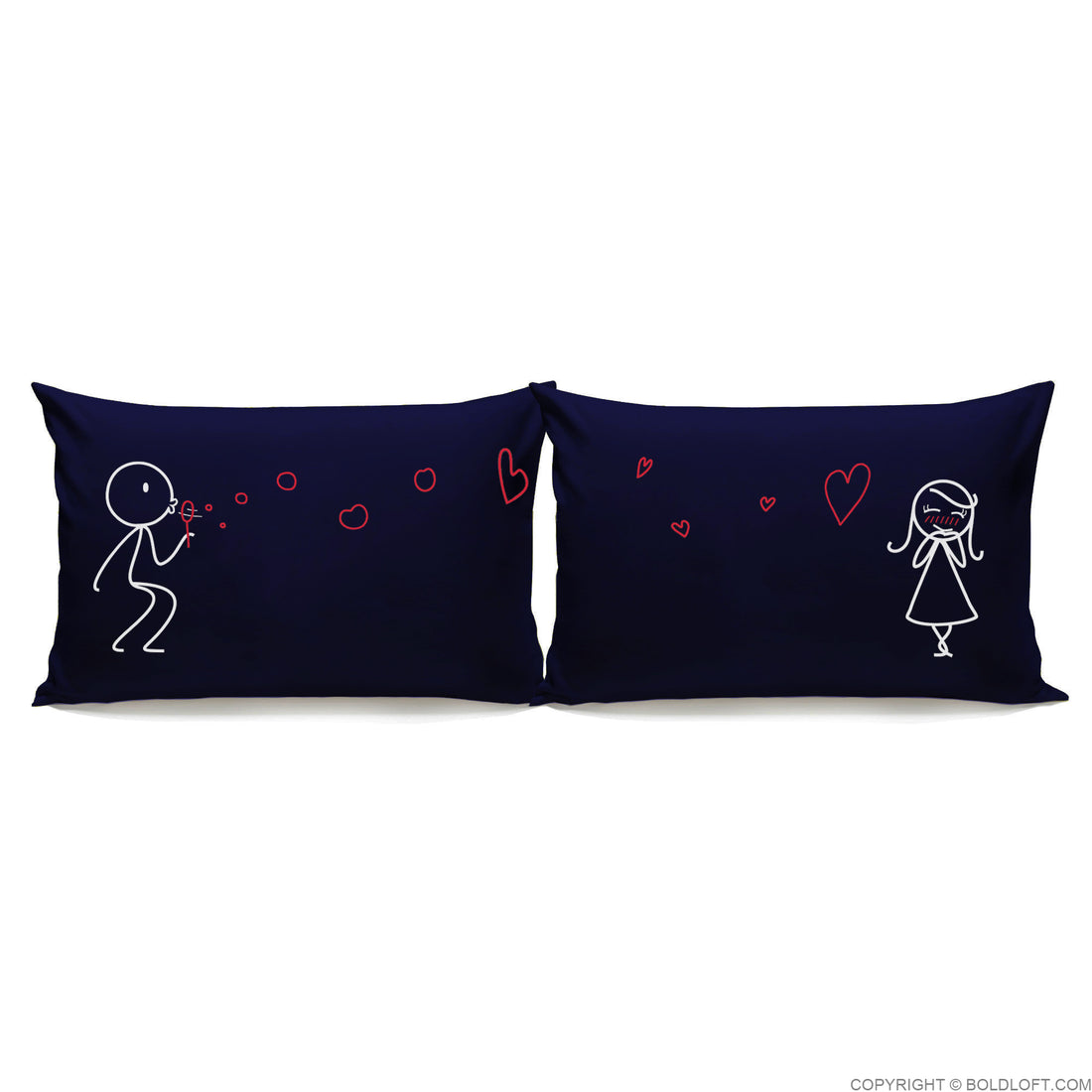 From My Heart to Yours™ Pillowcases (Dark Blue)