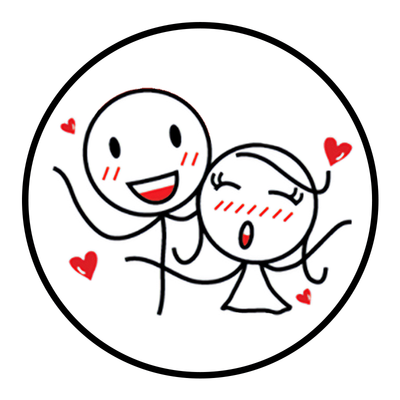Explore BoldLoft Romantic Gifts for Couples with Heartwarming Stick Figures for Him and Her
