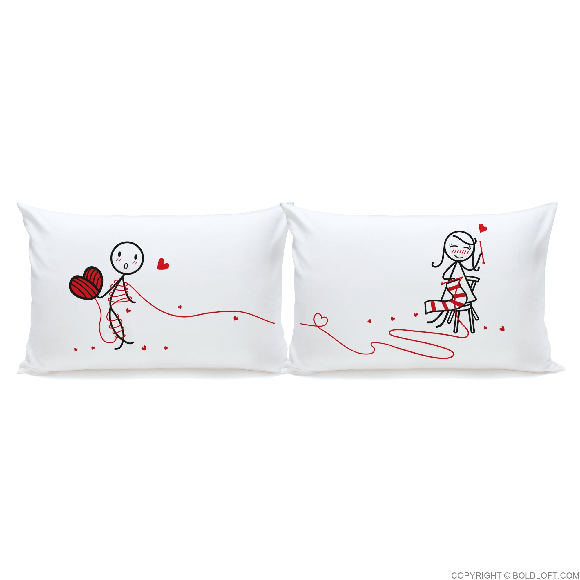 Love Ties Us Together™ Couple Pillowcase Set