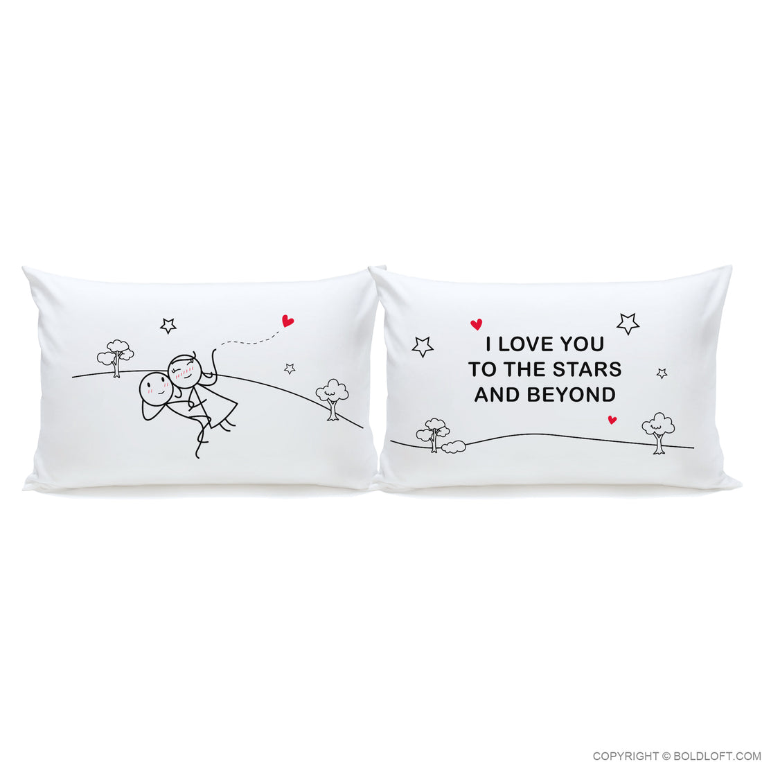 Love You to The Stars &amp; Beyond™ Couple Pillowcase Set