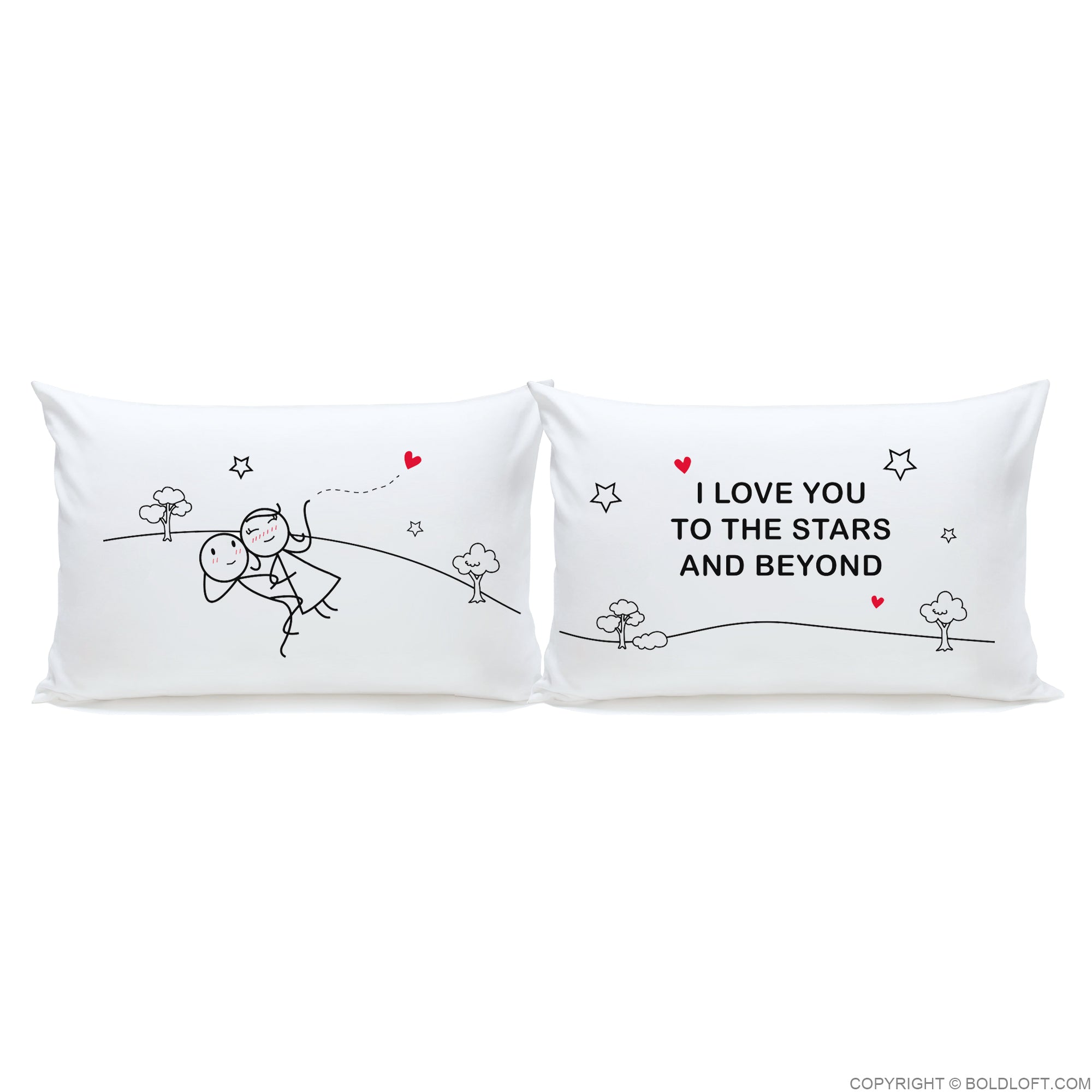 Love You to The Stars &amp; Beyond™ Couple Pillowcase Set