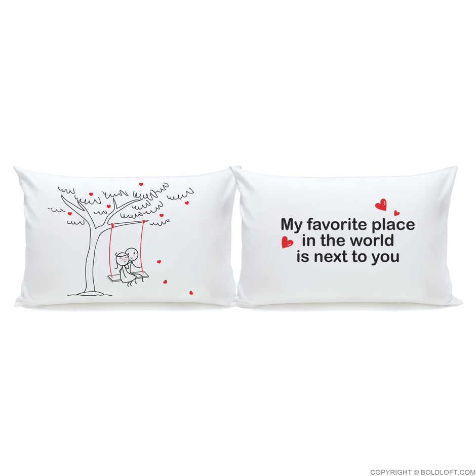 BoldLoft Couple PillowcaseLove Pillowcases Valentines Pillow Covers