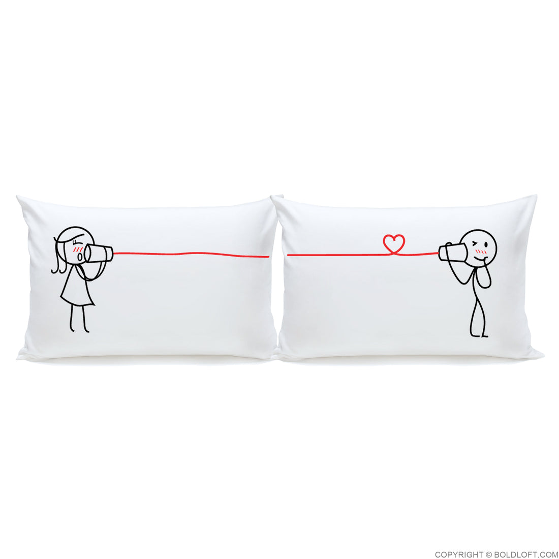 Valentines Day Gifts for Him BoldLoft Say I Love You Too Couple Pillowcases