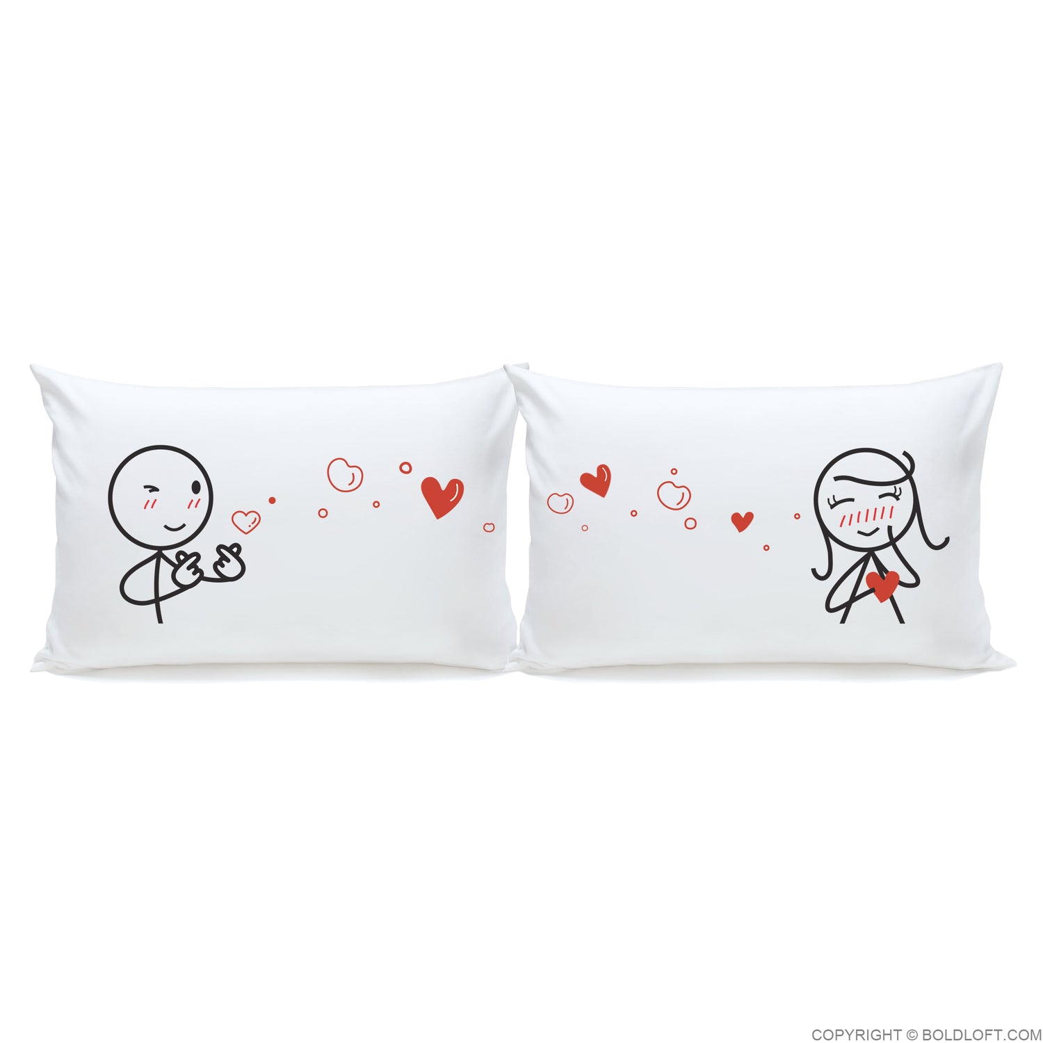 Sending My Love Your Way™ Couple Pillowcase Set
