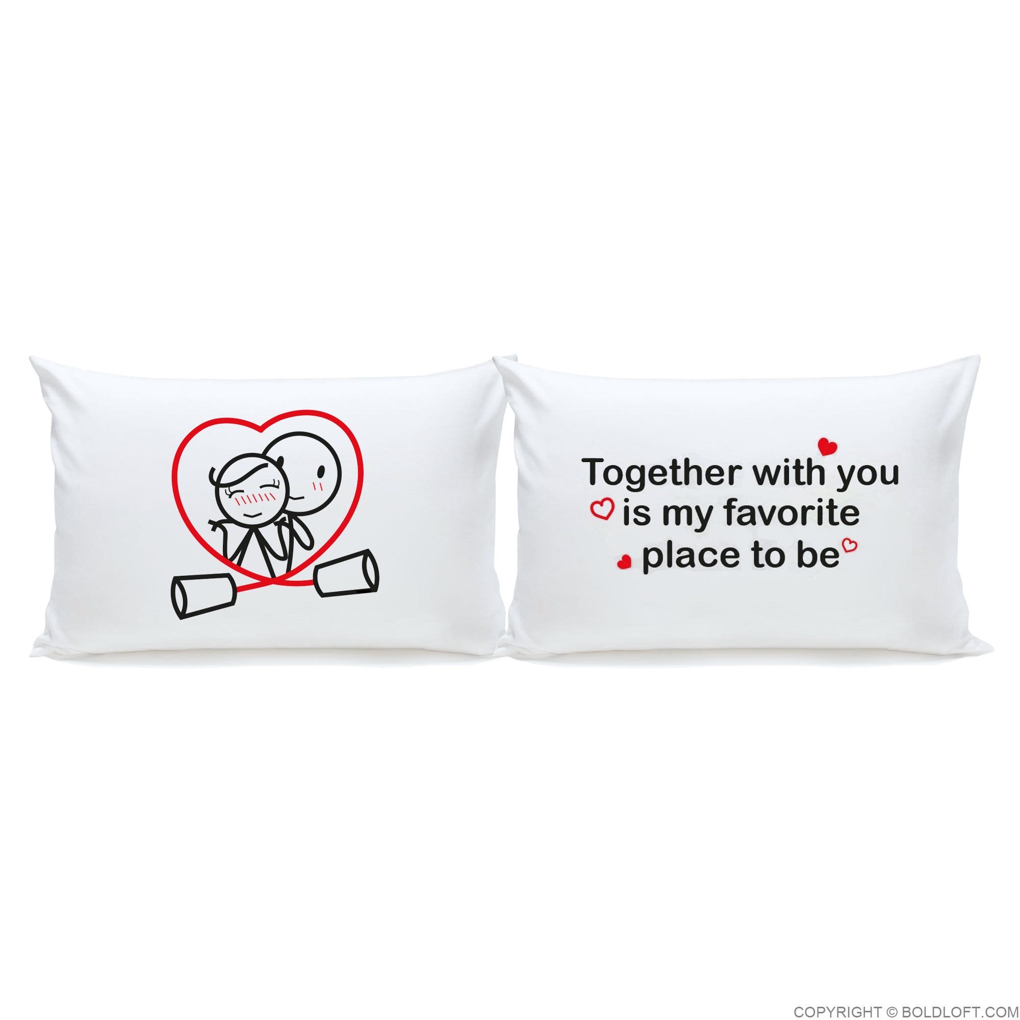 BOLDLOFT 'Together Is My Favorite Place To Bee' - Set Di 2 Tazze Da Caffè In Ceramica Per Coppie, Regalo Di Anniversario E Matrimonio, 355 Ml
