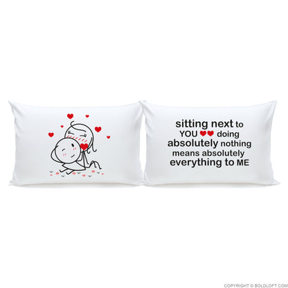 You Mean Everything to Me™ Couple Pillowcases