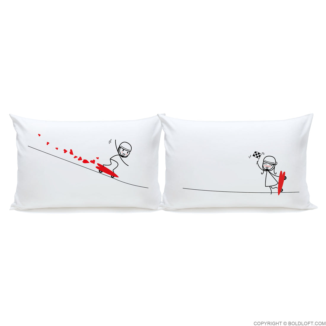 Boldloft Your Heart Is My Favorite Destination Couple Pillowcases