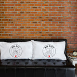 Wedding Gifts for Gay Couples-His One, His Only™ Gay Couple Pillowcase Set