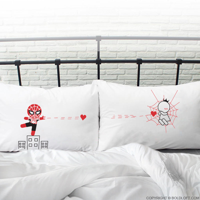 boldloft spiderman gifts for him couples pillowcases 