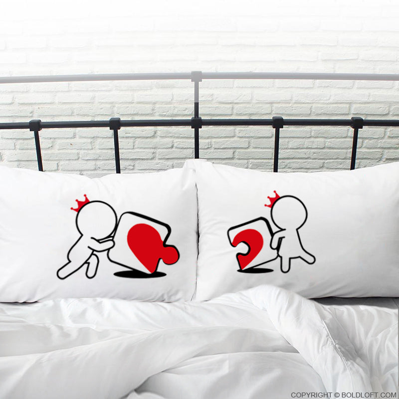 boldloft incomplete without you couple pillowcases his and hers pillowcases