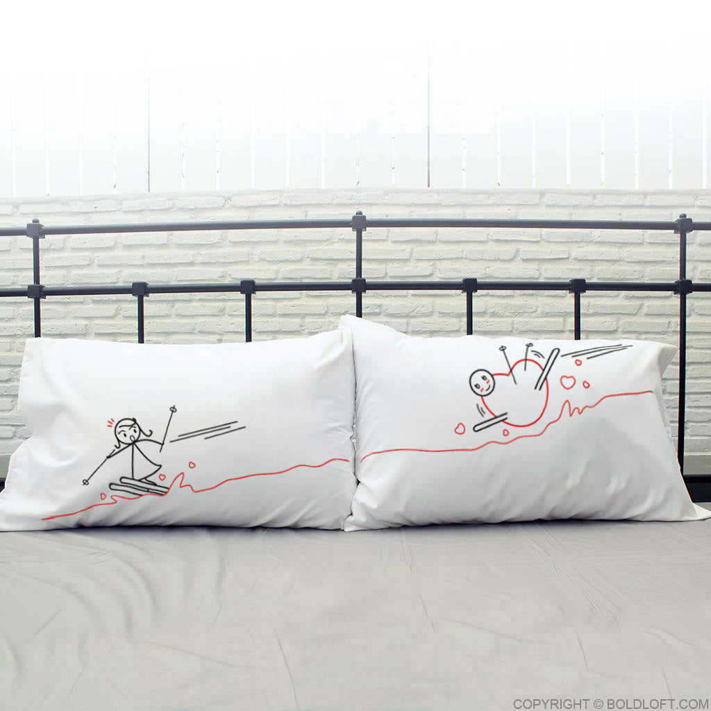 boldloft couple pillowcases his hers pillow covers couple gifts