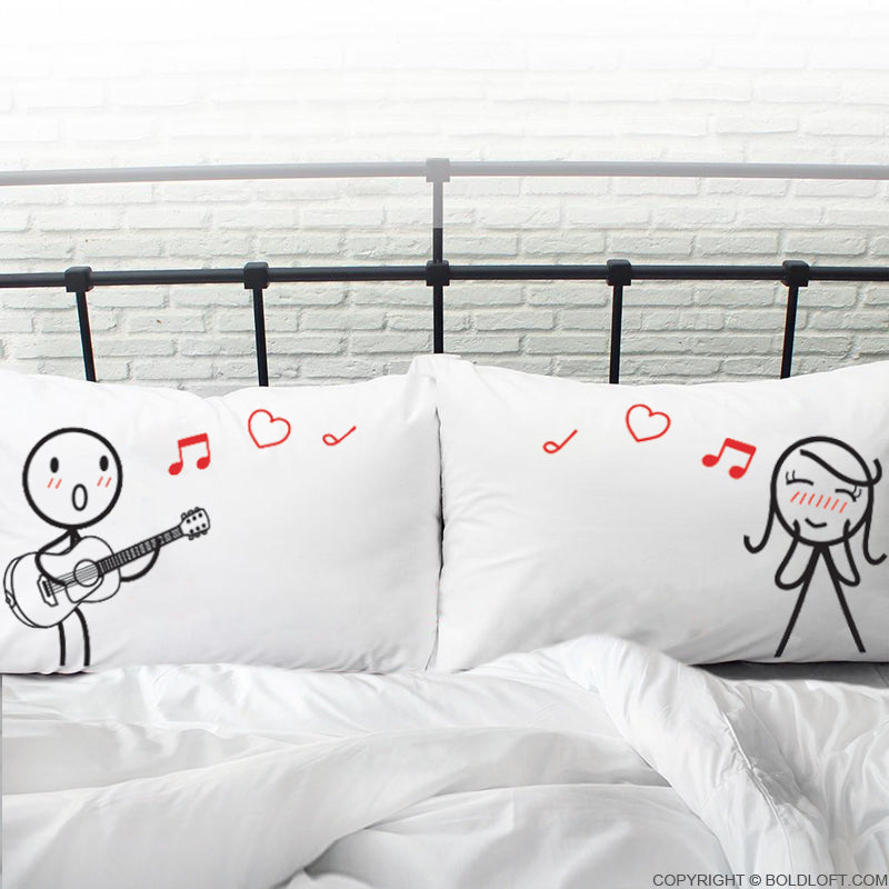 Couples pillow outlet cases