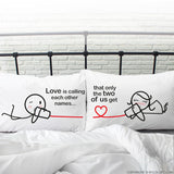 Between You & Me™ His & Hers Pillowcases