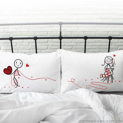 Love Ties Us Together™ Couple Pillowcase Set