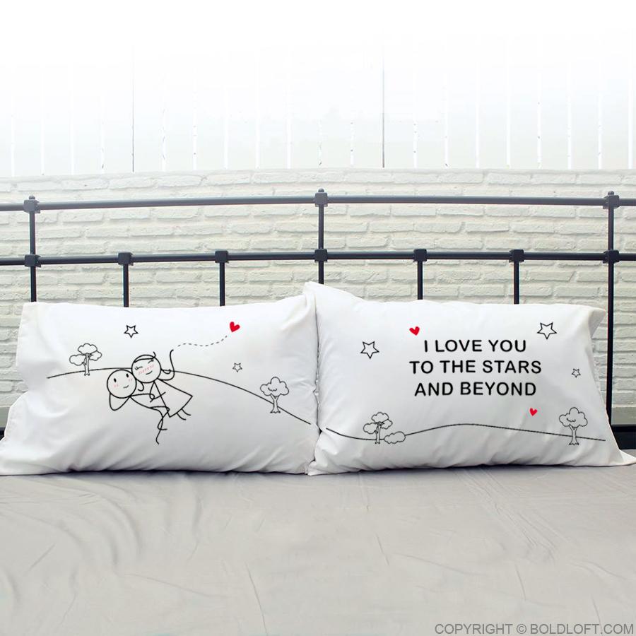 Love You to The Stars &amp; Beyond™ Couple Pillowcases
