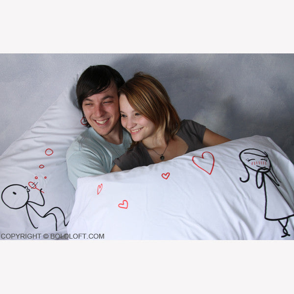 Valentines Day Gifts for Girlfriend-From My Heart to Yours Couple Pillowcase Set BoldLoft