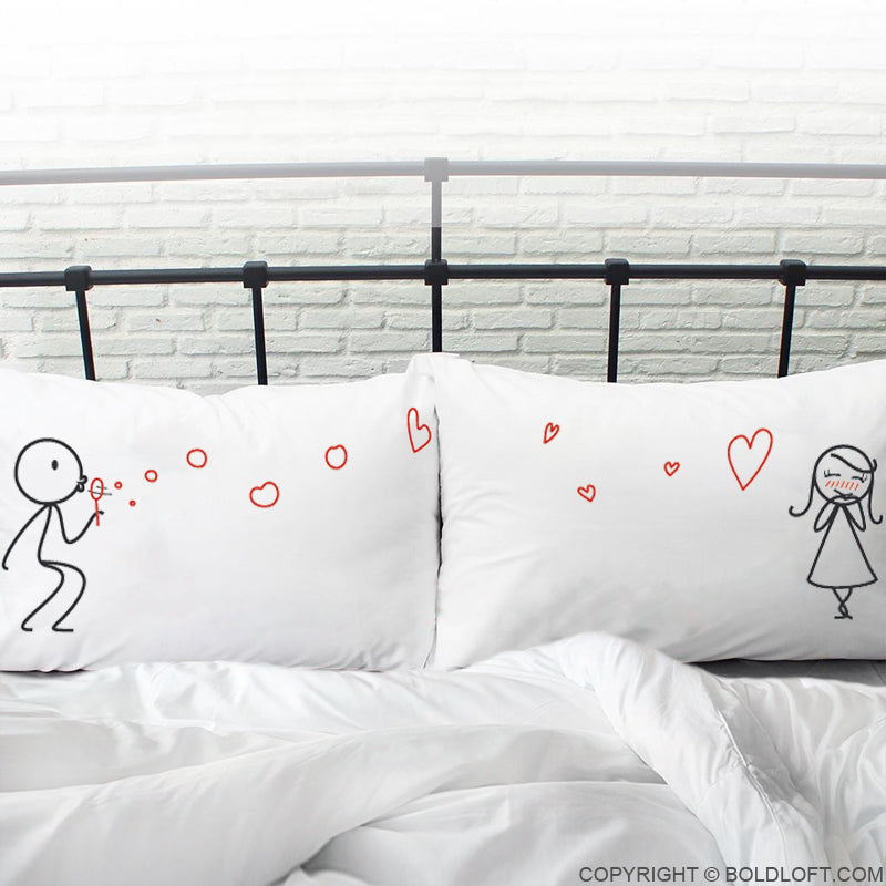 Valentines Gifts for Her-From My Heart to Yours His and Hers Pillowcase Set